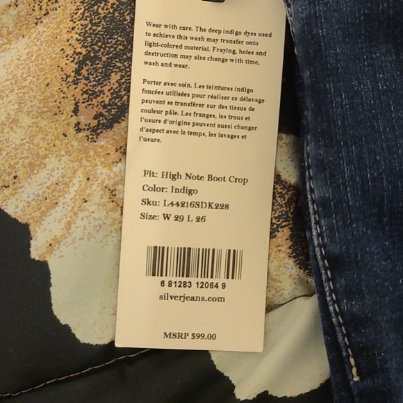 Bootcut silver jeans size 29 - Picture 4 of 4